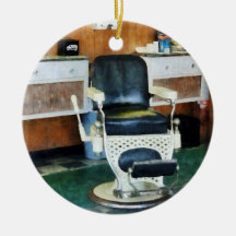Barber Shop One Chair Christmas Ornaments
