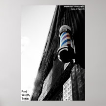 Barber Shop Pole Poster