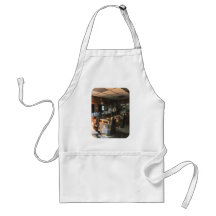 Barber Shop With Sun Streaming Through Window Aprons