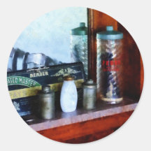 Barber Supplies Round Sticker