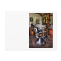 Barber - The Barber Chair Postcard