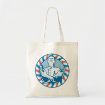 Barber With Clipper Hair Cutter and Scissors Bag