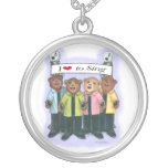 Barbershop Quartet Necklace