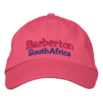 Barberton, South Africa Custom Hat Embroidered Baseball Cap