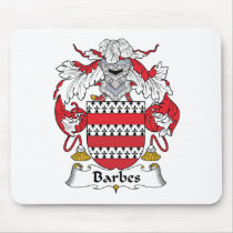 Barbes Family Crest Mouse Pad