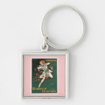 Barbier Dauphin Conserves Vintage Food Ad Art Keychains