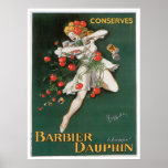 Barbier Dauphin Conserves Vintage Food Ad Art Print