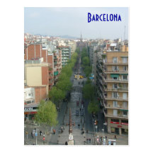 Barcelona Aerial Post Card