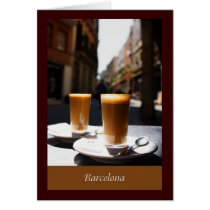 Barcelona Coffee Break Card