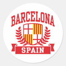 Barcelona Round Sticker