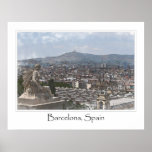 Barcelona Spain Cityscape Poster