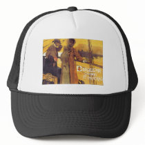 Barcelona Vintage Travel Poster Trucker Hats