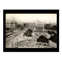 Barcelone, vieille carte postale