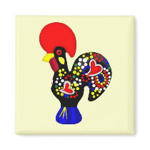 Barcelos Galo do Portugal por os portugueses Magnets