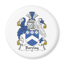 Barclay Family Crest Refrigerator Magnet