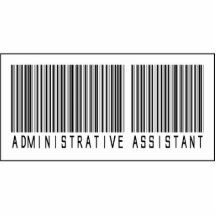 Barcode Administrative Assistant Acrylic Cut Outs