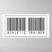 Barcode Athletic Trainer Posters