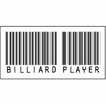 Barcode Billiard Player Photo Cutout