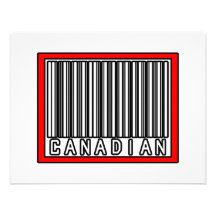 Barcode Canadian Custom Invitations