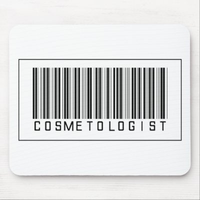Barcode Cosmetologist Mouse Pads by crazygoodstuff