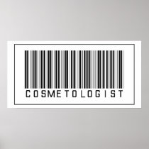 Barcode Cosmetologist Poster