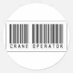 Barcode Crane Operator Sticker