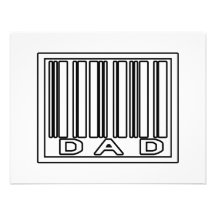 Barcode Dad Invites