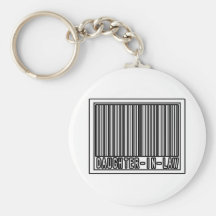 Barcode Daughter-In-Law Keychain