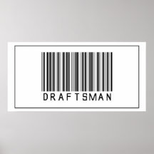 Barcode Draftsman Print