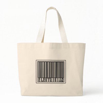 Barcode Electrician Bags by Electrician_Shirts