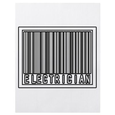 Barcode Electrician by Electrician_Shirts