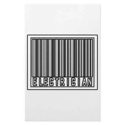 Barcode Electrician by Electrician_Shirts