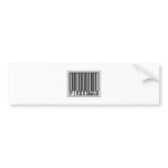 Barcode Fisherman Bumper Stickers