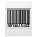 Barcode Football Coach Customized Letterhead