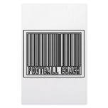 Barcode Football Coach Stationery Paper