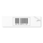 Barcode Hair Stylist bumper stickers