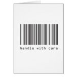 Barcode - Handle With Care cards