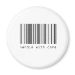 Barcode - Handle With Care magnets