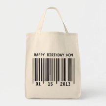 Barcode Happy Birthday bag