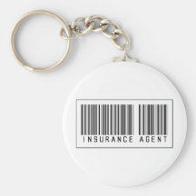 Barcode Insurance Agent Key Chains