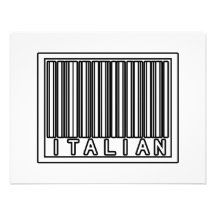 Barcode Italian Personalized Invitations
