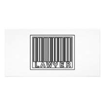 Barcode Lawyer Personalized Photo Card