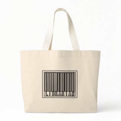 Barcode Librarian Bag by Librarian_Shirts