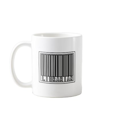 Barcode Librarian Coffee Mug by Librarian_Shirts