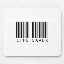 Barcode Life Saver Mouse Pads