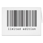 Barcode - Limited Edition Greeting Cards
