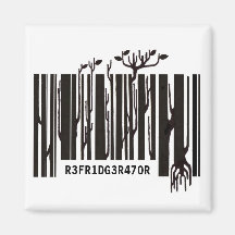 barcode magnet - square option only