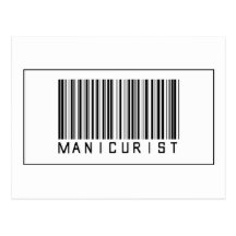 Barcode Manicurist Post Cards