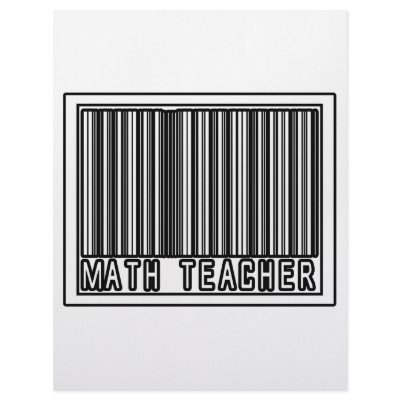 Barcode Math Teacher by mathteachershirts