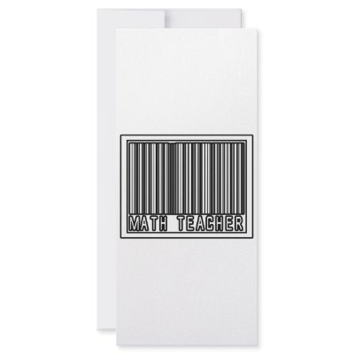Barcode Math Teacher by mathteachershirts